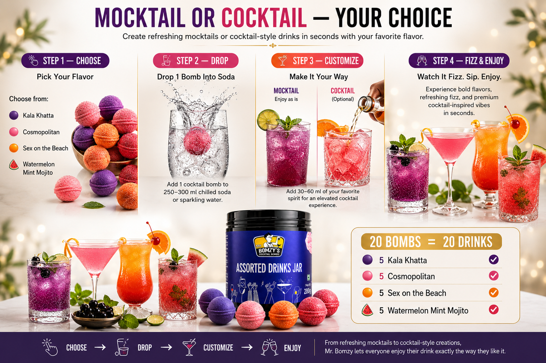 Assorted Drinks Jar (Pack of 20)
